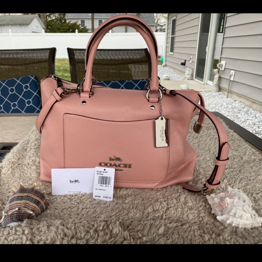 COACH PEBBLE LEATHER SATCHEL / CROSSBODY